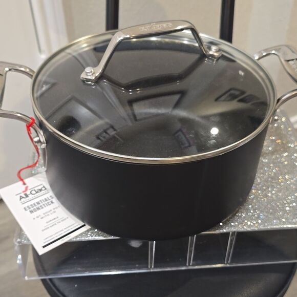 All-Clad Essentials HA1 Expert Hard Anodized Non-Stick 4QT Soup Pot w/ Lid - Picture 8 of 10
